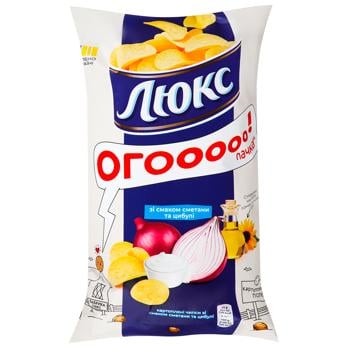 Luks Sour Cream and Onion Flavored Chips 170g - buy, prices for Vostorg - photo 1