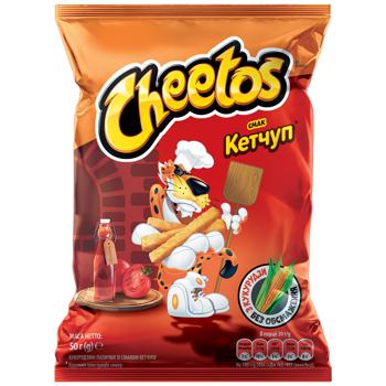 Палички кукурудзяні Cheetos зі смаком кетчупу 50г - купити, ціни на Grono - фото 1