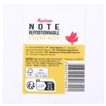 Auchan Color Yellow Sticky Note 75x75mm 100 Sheets