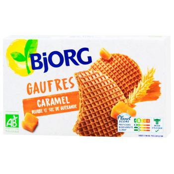 Вафли Bjorg с карамельной начинкой 175г
