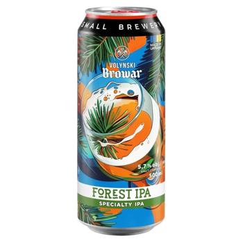 Volynski Browar Forest Ipa Light Unfiltered Beer 5.7% 0.5l