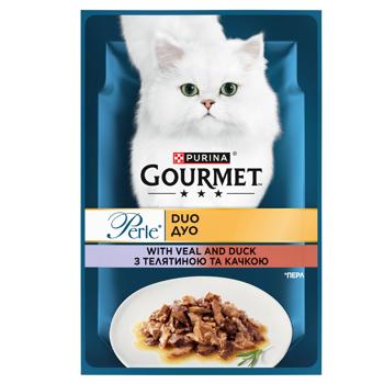 Gourmet Perle Duo Wet Food with Veal and Duck for Cats 85g - buy, prices for Chudo Market - photo 2