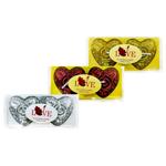 Snowy Heart Candles 2pcs in Assortment