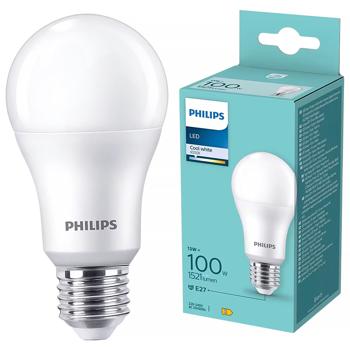 Лампа Philips LED 100W A60 E27 CWFRND 1PF/6DISC 4000К - купити, ціни на КОСМОС - фото 1