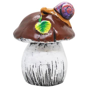 Mushroom with Snail Garden Sculpture 25cm - buy, prices for MegaMarket - photo 1