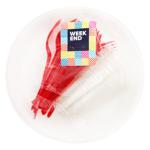 Week End №1 Plastic Set of Dishes 10 persons