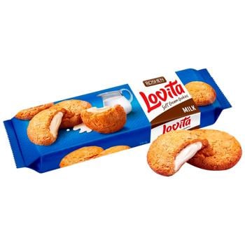 Roshen Lovita Soft Cream Cookies with Milk Filling 127g