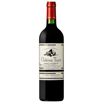 Вино Chateau Tayet Cuvee Prestige Bordeaux Superieur червоне сухе 13,5% 0,75л