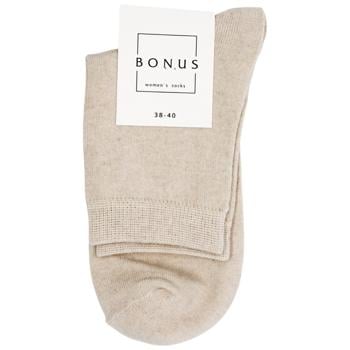 Bonus Women's Demi Socks 3541 s.23-25 Grey-Beige