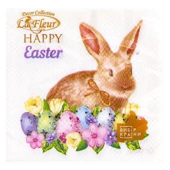 La Fleur Happy Easter 2-Ply Napkins 33*33cm 16pcs - buy, prices for MegaMarket - photo 1