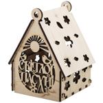 Bezant Easter House with Light 7.5x7.5x10cm