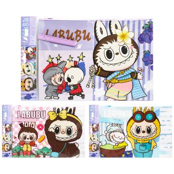 Labubu A4 Notebook Folder with Zipper 24*34cm in Assortment