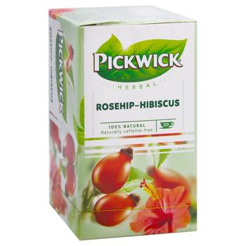 Чай травяной Pickwick Шиповник-гибискус 2,5г*20шт - купить, цены на - фото 3