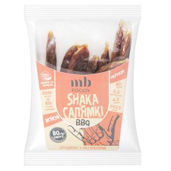 Снеки куриные MB Foody Салямки BBQ 80г - купить, цены на NOVUS - фото 1