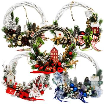 Новорічний вінок 0041 - купити, ціни на МегаМаркет - фото 1