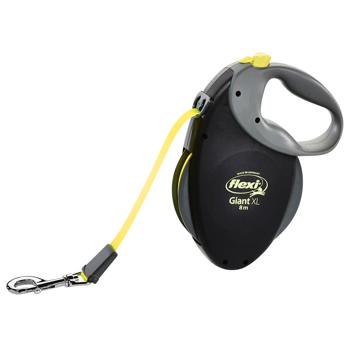 Flexi Neon Giant Roulette Leash with Tape XL from 50kg 8m Black - buy, prices for MasterZoo - photo 1