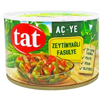 Фасоль стручковая Tat в оливковом масле 380г - купить, цены на КОСМОС - фото 1