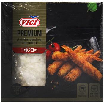 Креветки Vici Torpedo очищенные в панировке 200г - купить, цены на КОСМОС - фото 2
