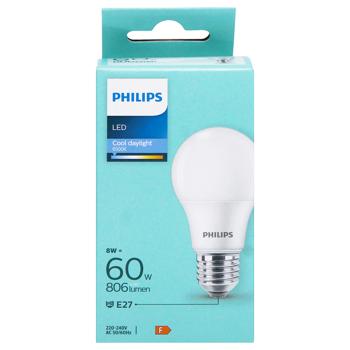 Лампа LED Philips 60W A60 E27 CDLFRND 1PF/6DISC 6500К - купити, ціни на КОСМОС - фото 3