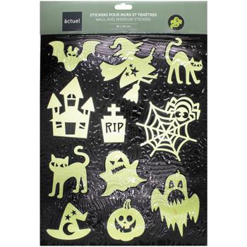 Стікери на вікно Actuel Halloween фосфоресцентні 38х30см - купити, ціни на Auchan - фото 2