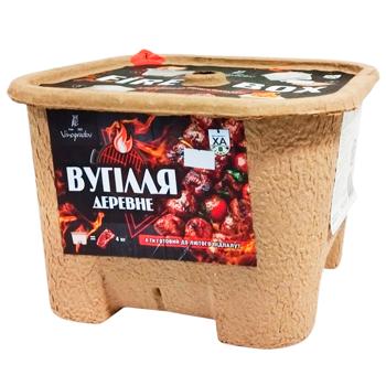 Уголь древесный Vinogradov Fire Box 1кг - купить, цены на Восторг - фото 2