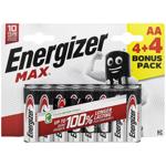 Батарейки Energizer max aa 4+4шт