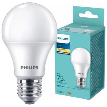 Лампа Philips LED 75W A60 E27 2700К WWFRND 1PF/6DISC - купити, ціни на КОСМОС - фото 1