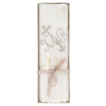 Grandtex Easter Napkin with Lace 38x33cm