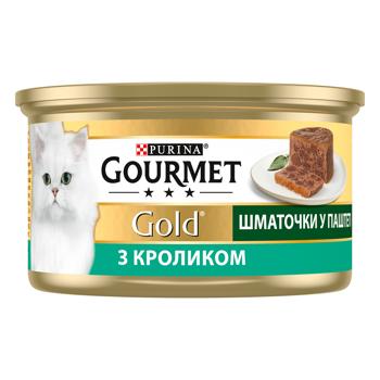 Корм вологий Gourmet Gold з кроликом для дорослих котів 85г - купити, ціни на MasterZoo - фото 3