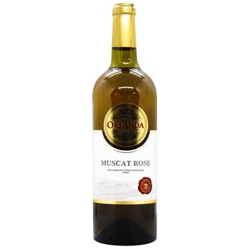 Oreanda Muscat Rose Semisweet Wine 9-13% 0.75l - buy, prices for MegaMarket - photo 1