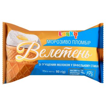 Laska Veleten' Condensed Milk Flavored Ice Cream 90g