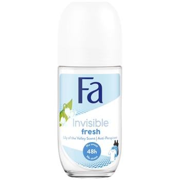 Антиперспірант кульковий Fa Invisible Fresh конвалія 50мл