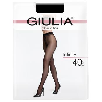 Колготы женские Giulia Infiniti 40 Den р.4 nero черные - купить, цены на MasterZoo - фото 1