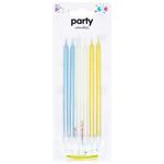 Набір свічок Party Candles для торту 6шт перламутрові