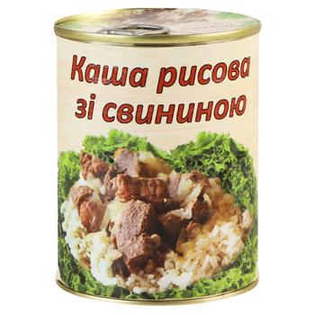 Каша свинина консервированная 340г - купить, цены на Идеал - фото 1