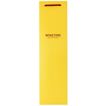Winetime Yellow Paper Bag 12x43x11.1cm
