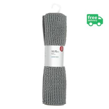 Actuel Gray Bath Mat 50х70cm - buy, prices for Auchan - photo 1