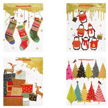 Пакет подарочный Greenwich 32х26х10см в ассортименте - купить, цены на NOVUS - фото 1