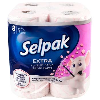 Selpak Extra White Toilet Paper 8pcs