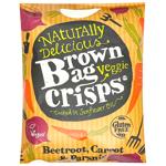 Чипсы Brown Bag Crisps из свеклы, моркови и пастернака 120г