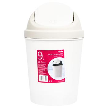 MVM Furniture Trash Can with Lid 9l - buy, prices for MegaMarket - photo 1