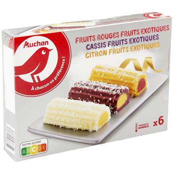 Десерт Auchan Фрукты Смородина Лимон 333г 6шт - купить, цены на - фото 2