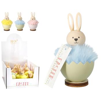 Украшение Кролик в яйце в ассортименте - купить, цены на КОСМОС - фото 1