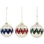 Куля Actuel з тисненням скло 7.8 см у асортименті