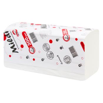Mildi Pro Expert V-Type White 2-Ply Paper Towels 200 sheets - buy, prices for Ideal - photo 1