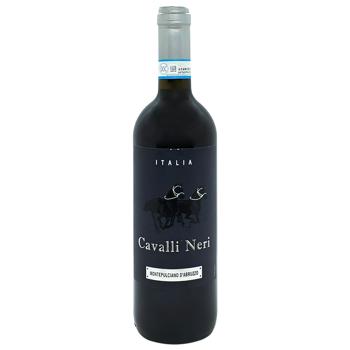 Вино Cavalli Neri Montepulciano d’Abruzzo DOC червоне сухе 13% 0,75л - купити, ціни на Чудо Маркет - фото 1