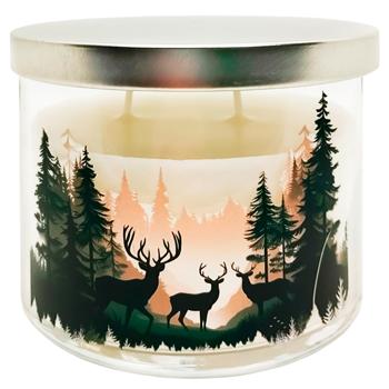 Paco Snowy Forest Candle in Glass 100x80mm - buy, prices for Supermarket "Kharkiv" - photo 1
