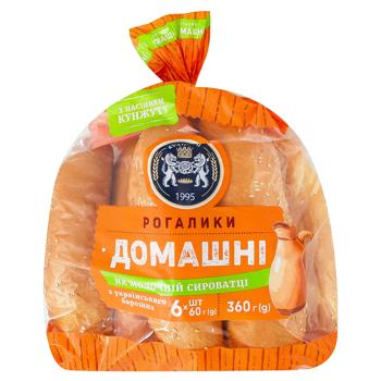 Рогалики Кулиничі Домашні на молочній сироватці з кунжутом 6шт 360г - купити, ціни на Епіцентр FOOD - фото 1