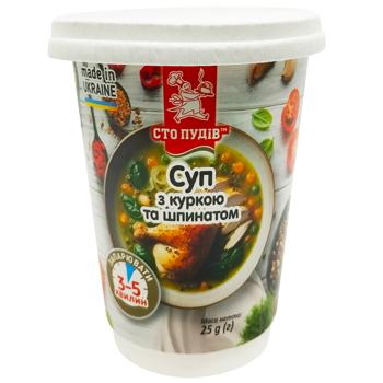 Sto Pudiv Soup with Chicken and Spinach 25g - buy, prices for Vostorg - photo 1