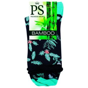 Шкарпетки Premier Socks Bamboo Листочки жіночі класичні р.23-25 - купити, ціни на NOVUS - фото 3